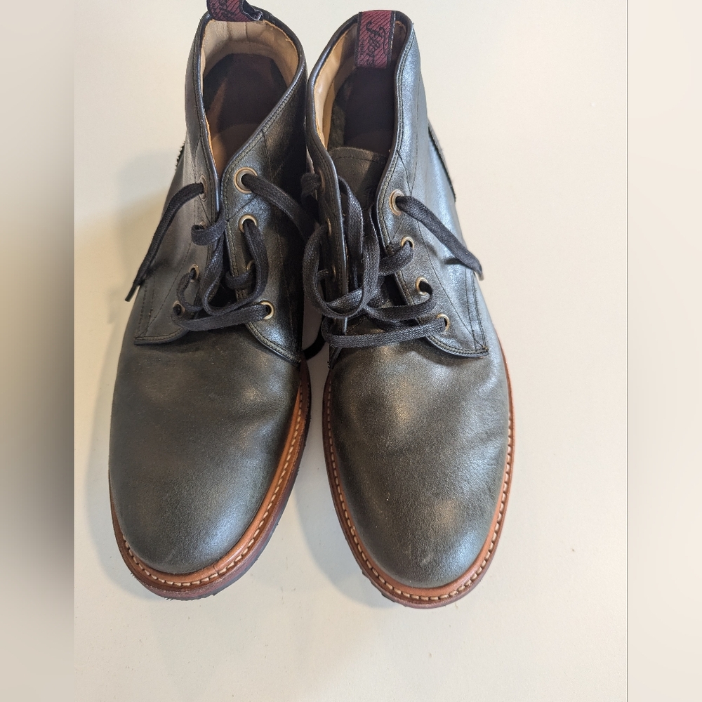 Florsheim British Tanned Leather 10D Men's Olive Green Chukka Boots